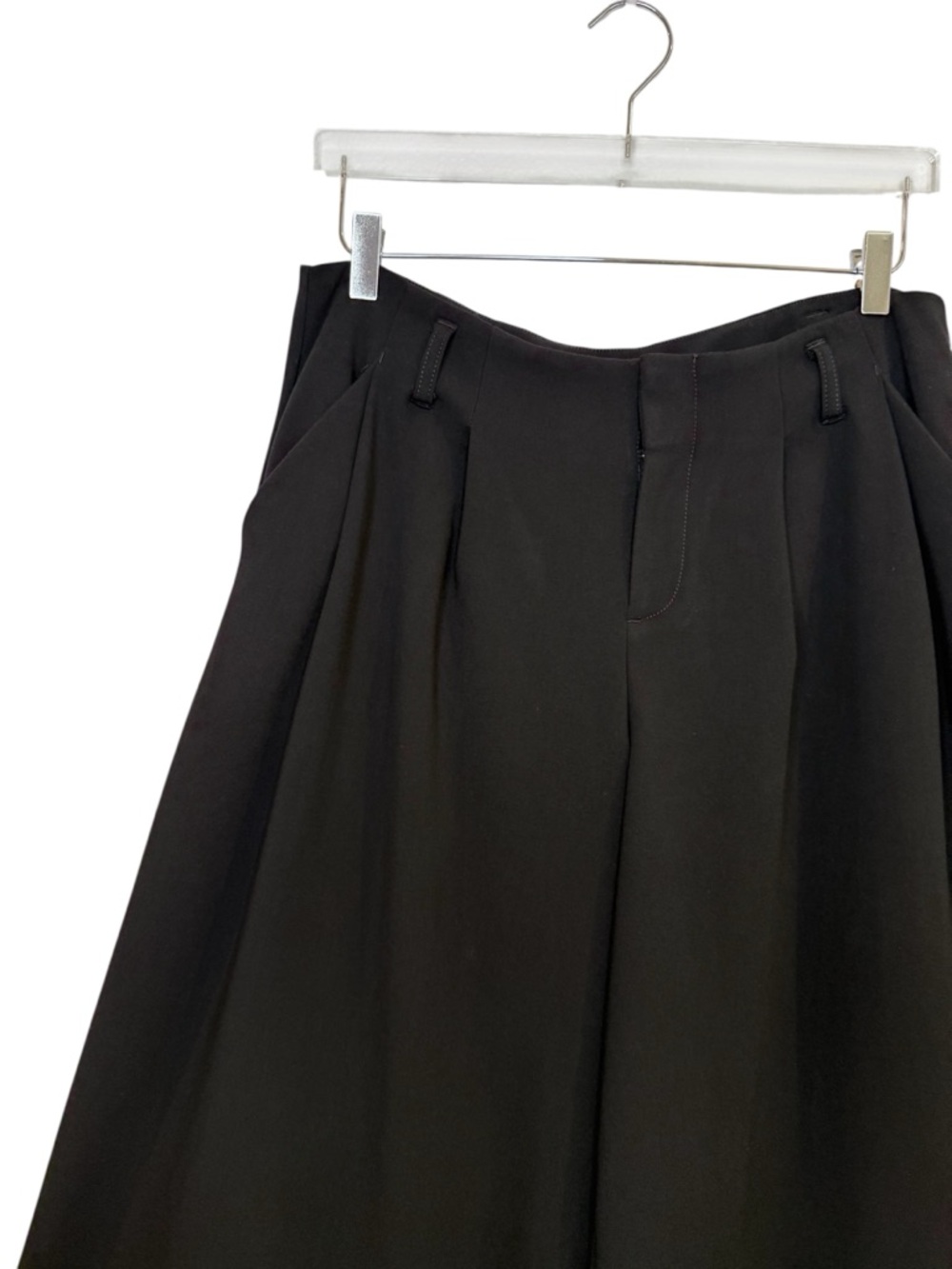 Anthropologie Maeve Black Wide Leg Culottes High Rise Cropped Pants Sz 6 - Picture 5 of 13